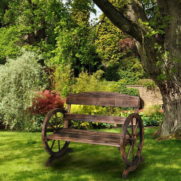 Garden Bench With Roof Wayfair Co Uk   Garden Bench Made Of Solid Wood 